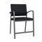 Lesro Newport Wide Hip Chair Metal Frame, Charcoal, MD Black Upholstery NP1261 - alternate 1